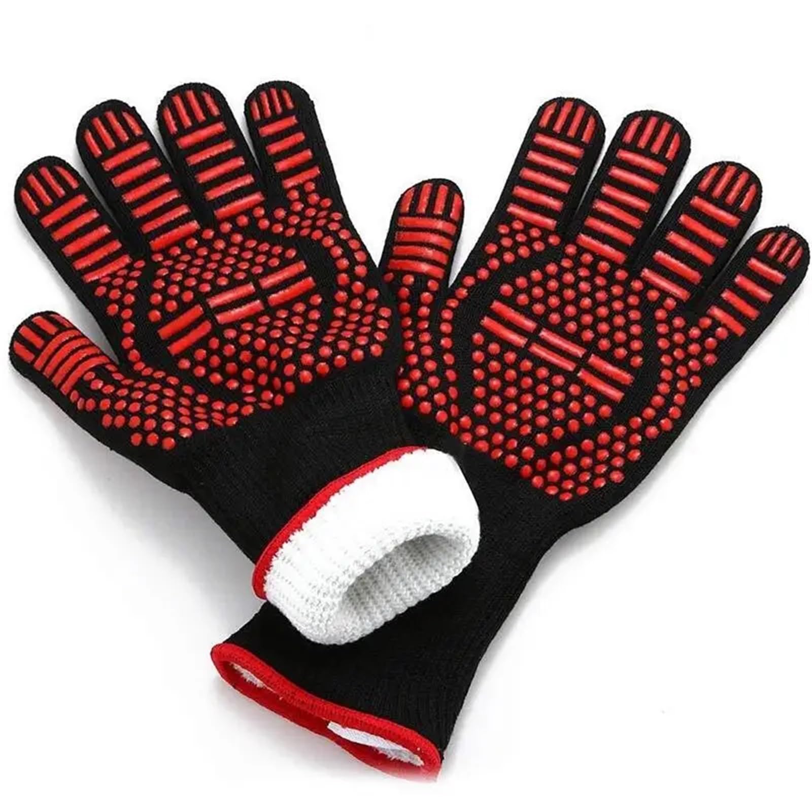 1 Paire de Gants BBQ ignifuges résistants à la Chaleur, Four en Silicone antidérapants, Cuisine, Cuisson au Barbecue pour Barbecue(Blue)