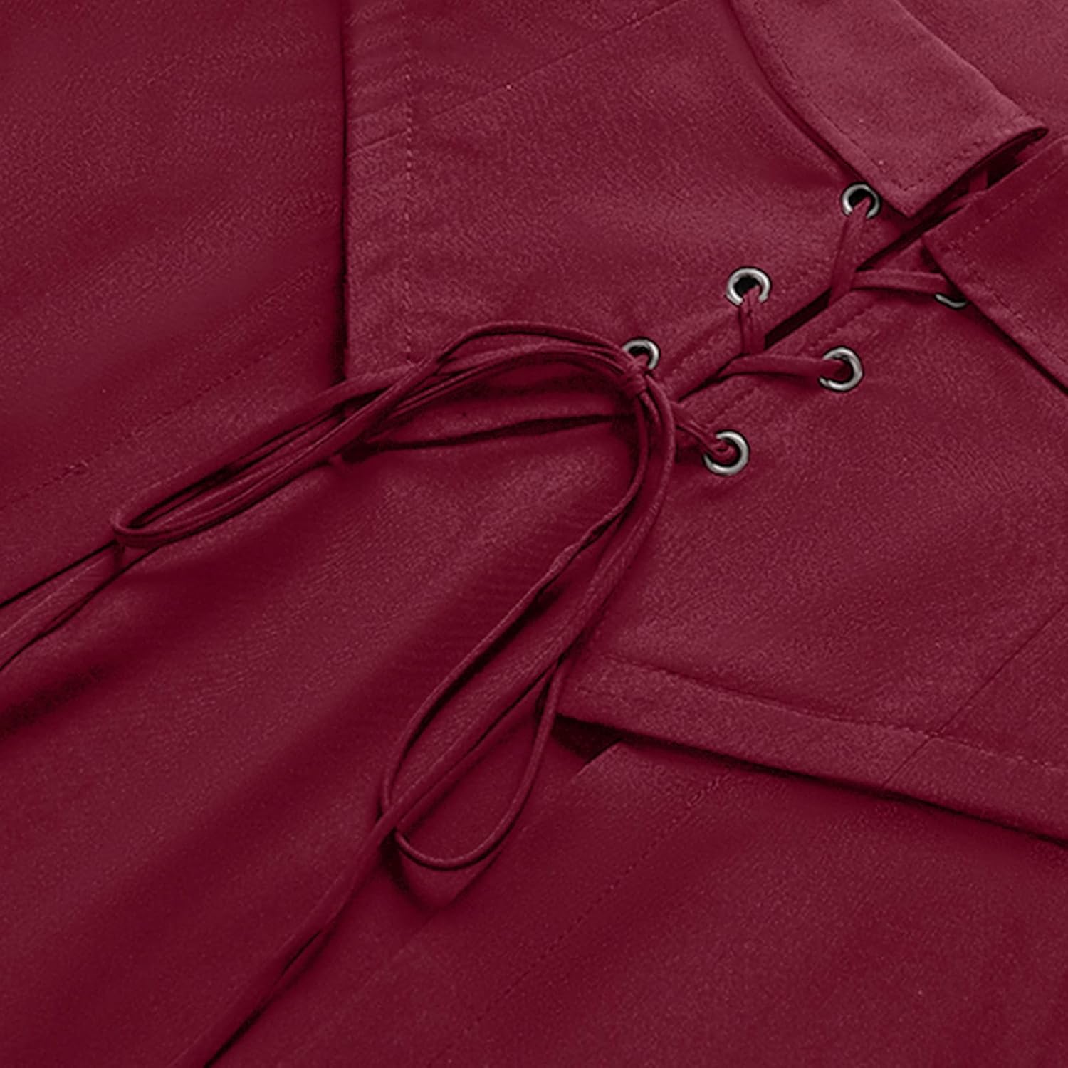 Women Renaissance Costume Medieval Peasant Dress Underbust Pirate Fairy High Low Dresses with Pockets - Image 6