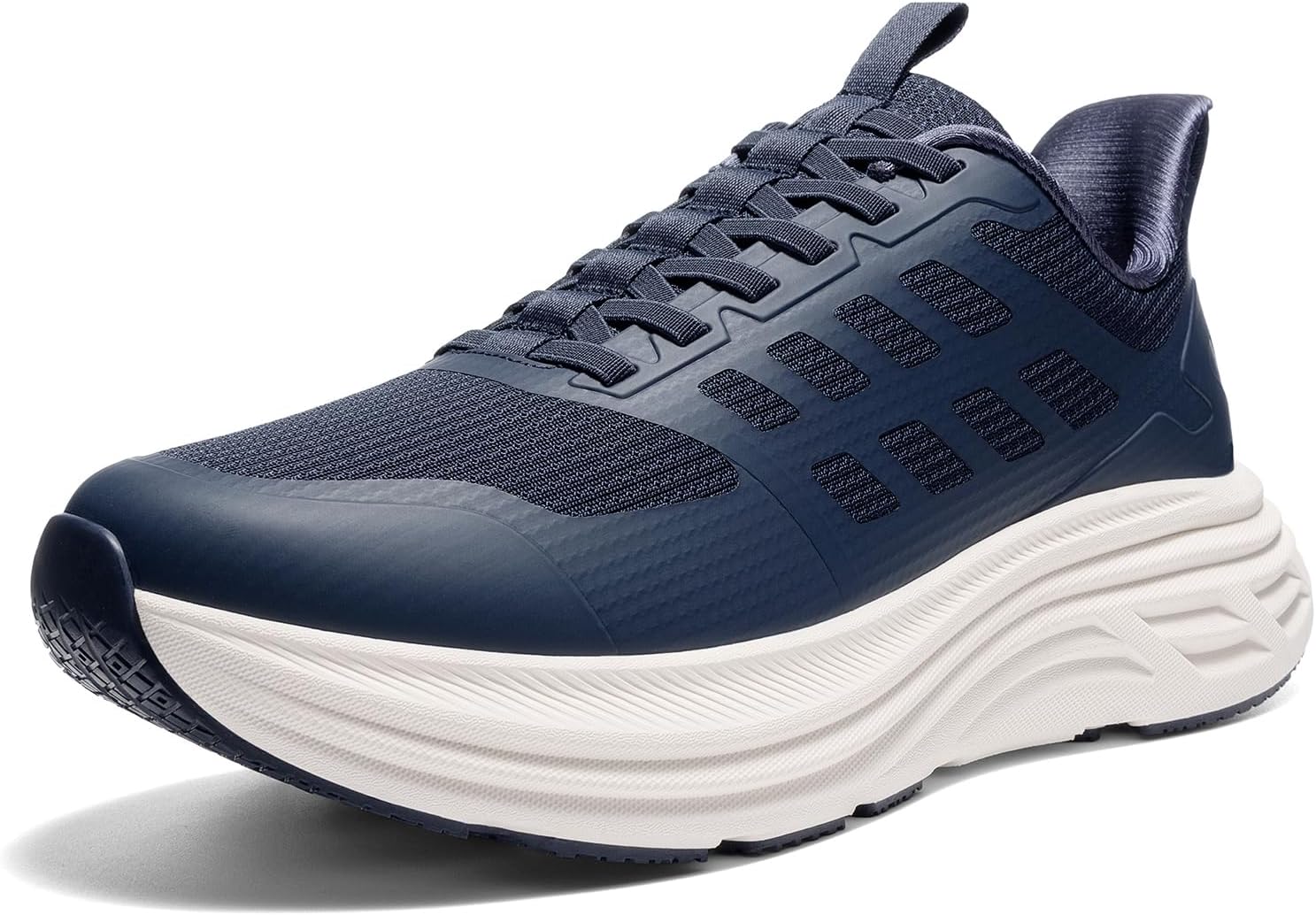 NORTIV 8 Men's Slip On Walking Shoes Cushioning Hands Free Non Slip Comfortable Workout Running Tennis Jogging Athletic Gym ActiveFloat Fashion Sneakers