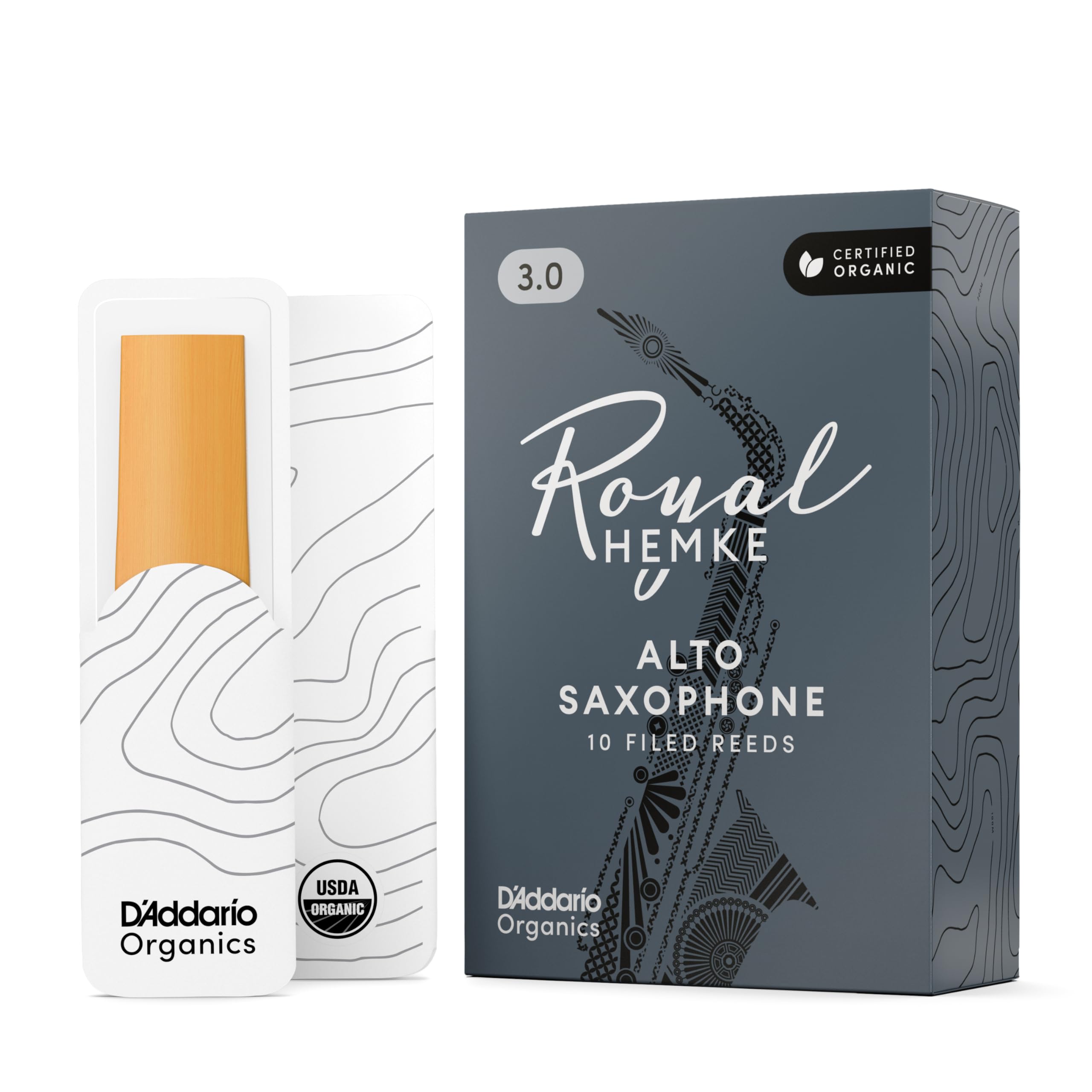 D'Addario Royal Hemke Organic Alt 3,0 - Ance per sassofono contralto
