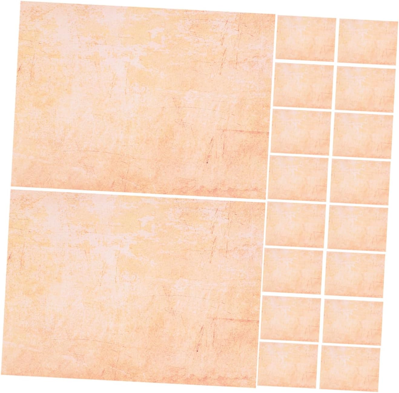 Uonlytech 100pcs A4 Vintage Writing Paper Pack Retro Decorative Letter Stationery Paper for Invitations and Correspondence