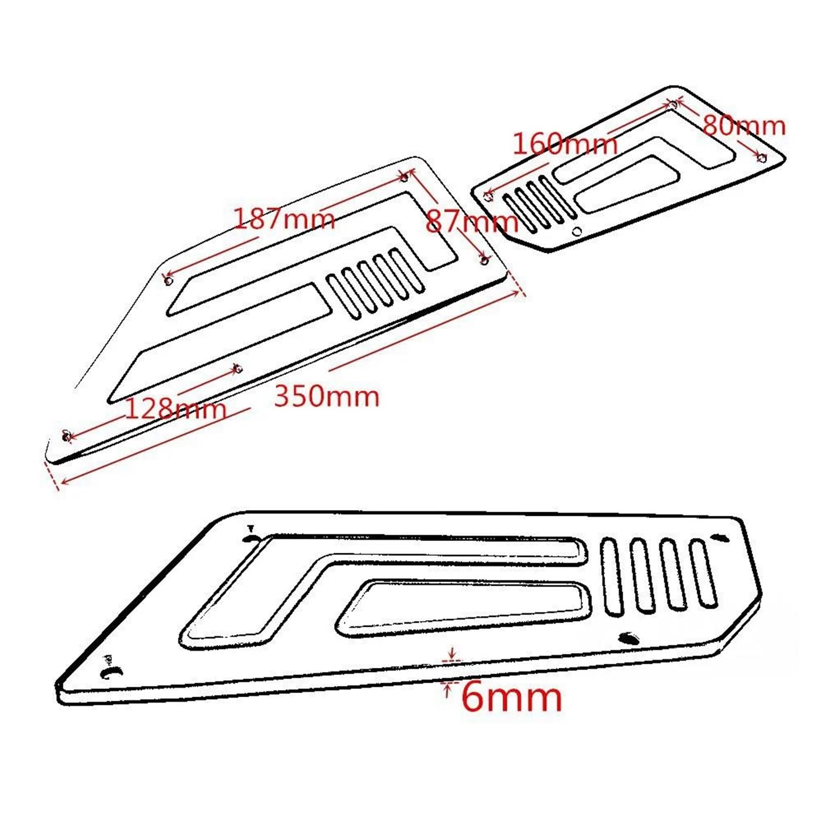 Pedane per Moto, Pedane, Piastre, Accessori per Y&amaha TMAX530 TMAX 530 T-Max 530 2012 2013 2014 2015 2016