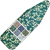 Ironing Board Cover and Pad Standard Size 15 x 54,3 Pairs of Hook and Loop Fastener Straps,Elastic Edges,2 Layers Ironing Board Cover with Thick Padding (C Pattern)