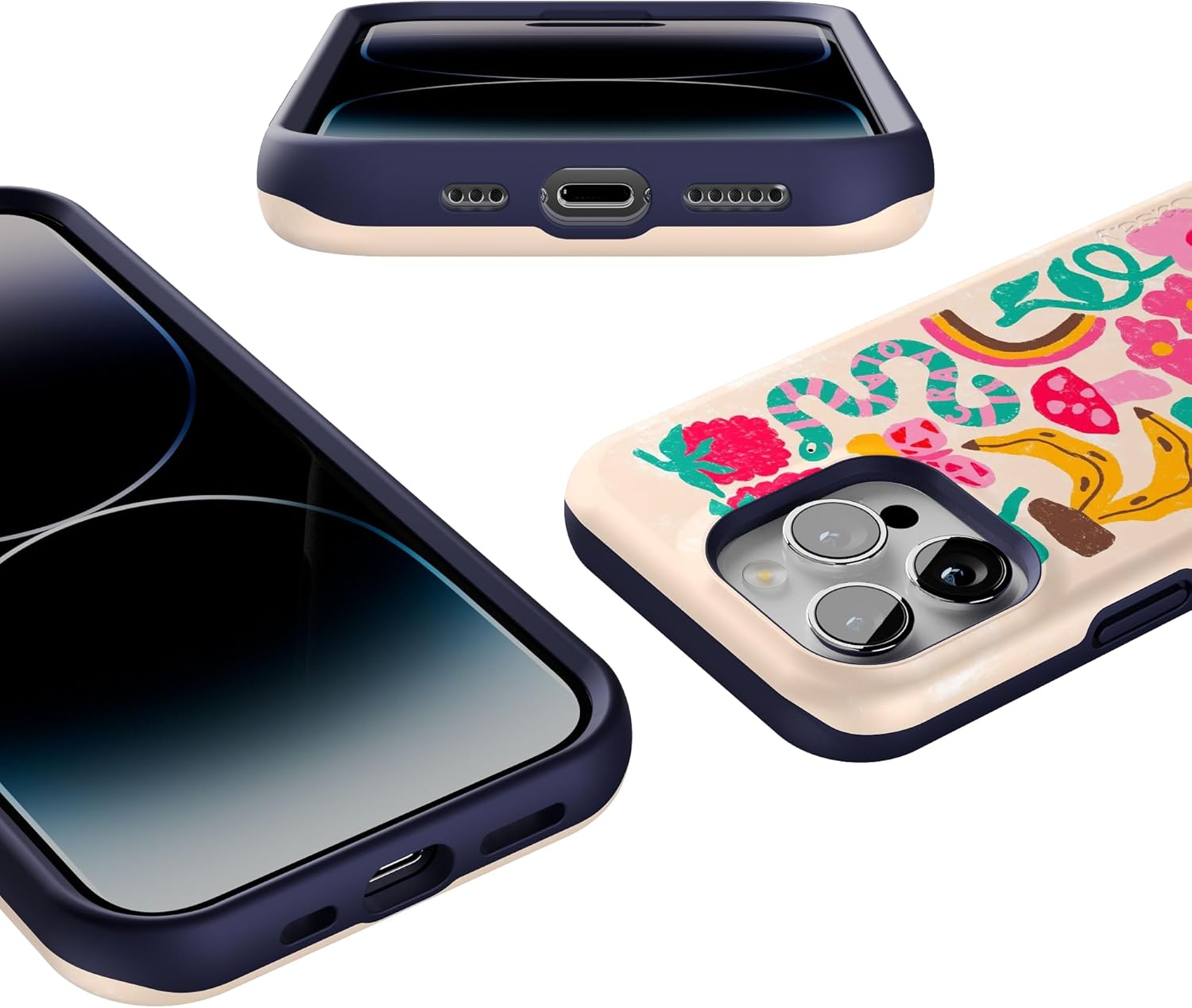 Casely iPhone 14 Pro Case | Doodle Bug | Crayola Crayon | Bold Protective Design | Compatible with MagSafe