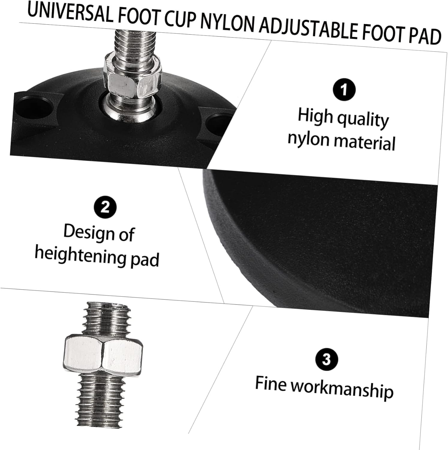 Quality Material 4pcs Furniture Accessories Shockproof Foot Pads Leveling Feet Heightening Mat Easy to Install