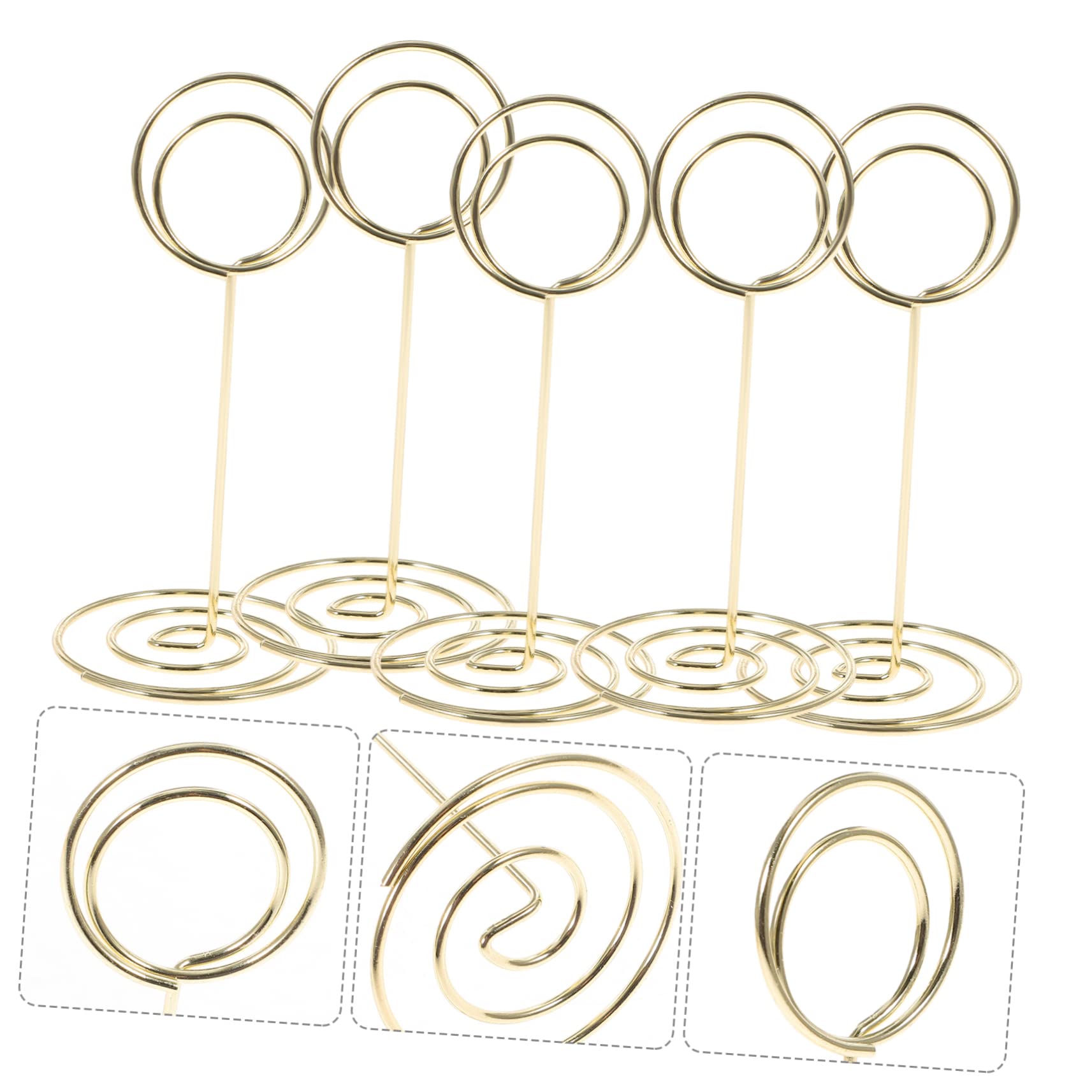 3 Sätze Tischnummernständer Schildhalter Clip Mehrzweck-tag-clip Tischkartenhalter Eisenmaterial 20 Stück * 3