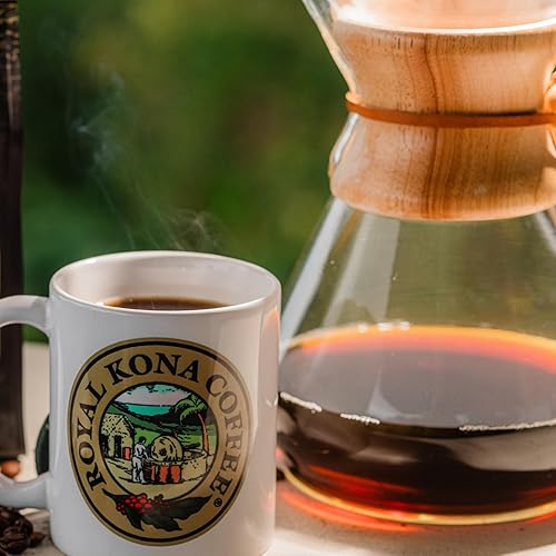 Miniatura 6 de Royal Kona mezcla de café 10% Kona, sabor vainilla macadamia  molido, bolsa de 8 onzas