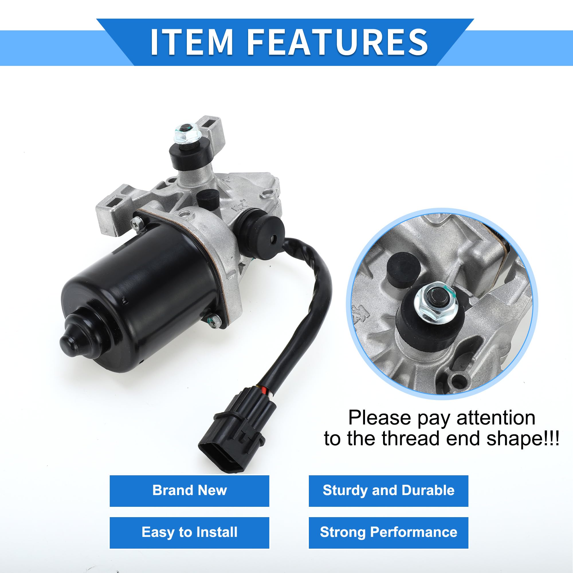 1 pezzo Motore Tergicristallo per Hyundai I20 PB PBT Hatchback 2008-2023 Motore Tergicristallo Anteriore Sostituzione 5 Pin