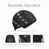 Vista 7 de Peluca Bob Marrón Ceniza con Flequillo, Peluca Corta y Lisa para Mujeres y Niñas, 12 Pulgadas, Resistente al Calor, Peluca de Cabello Bob Sintético