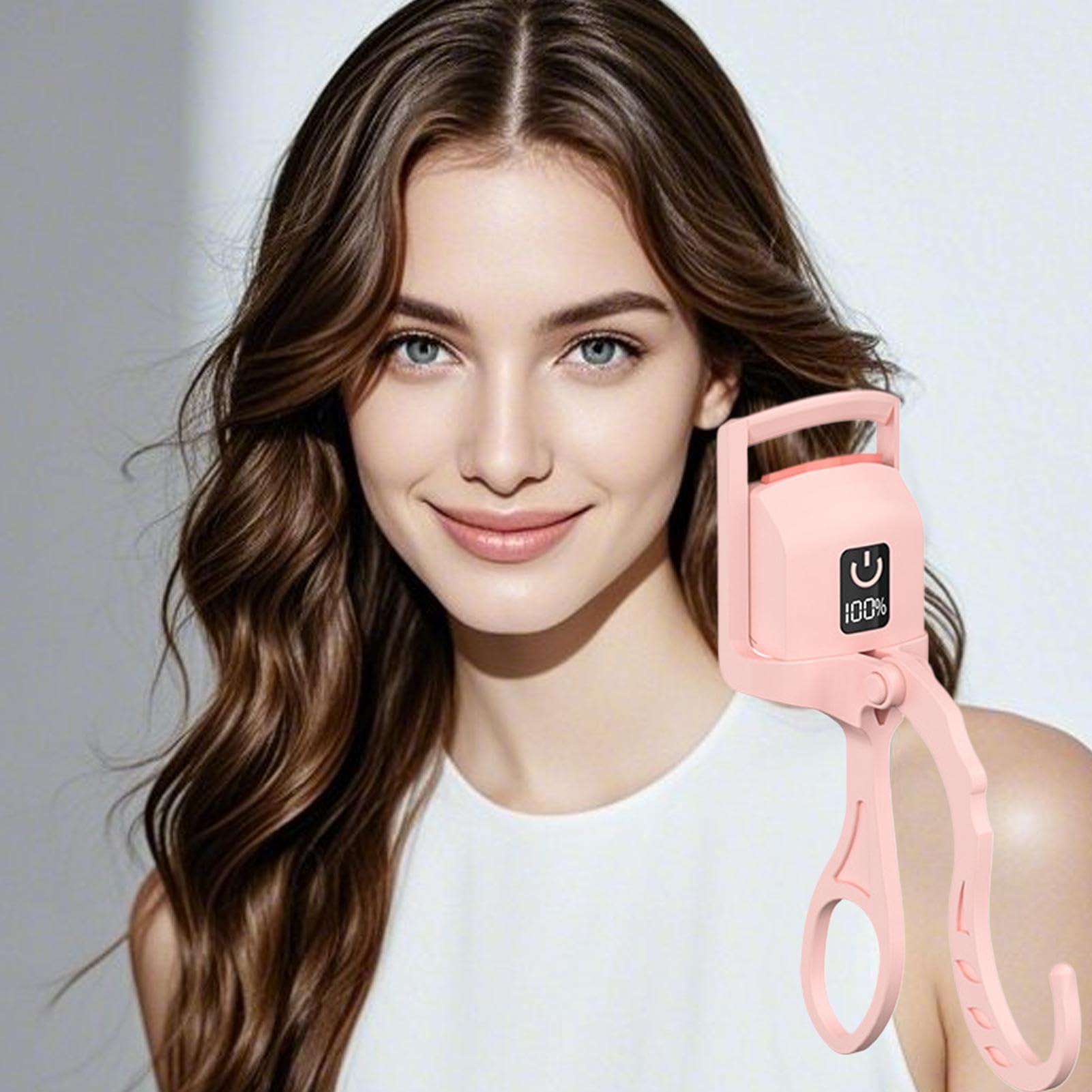 Lash Curler - Heated Eyelash Curler | Rechargeable Lash Curler | Electric Digital Power Display, Constant Temperature Control, Automatic Shut-Off, 24-Hour Long Lasting Curls