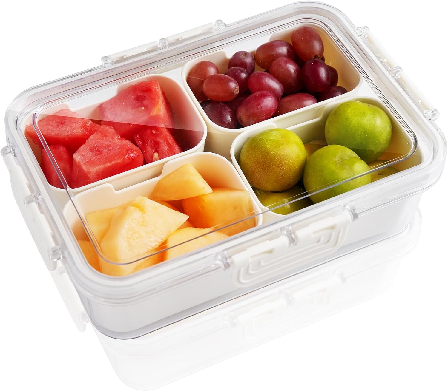 Snackle Box Container,Clear Snack Box Organizer for Fruits, Candy, Charcuterie,Snacks,Perfect for Party, Entertaining,Travel & Beach (Snackle 4) Snackle Box Container,Clear Snack Box Organizer for Fruits, Candy, Charcuterie,Snacks,Perfect for Party, Entertaining,Travel & Beach (Snackle 4)