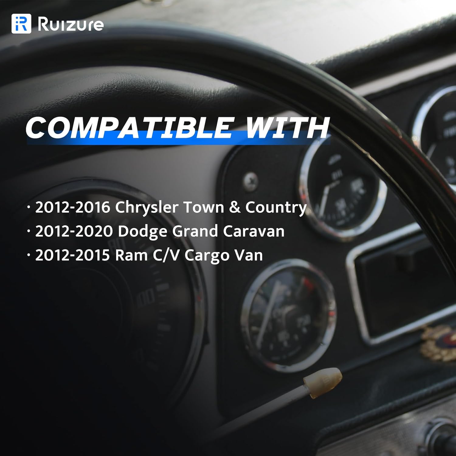 Front ABS Wheel Speed Sensor Left Right fit for 2012 2013 2014 2015 2016 Chrysler Town & Country, 2012-2020 Dodge Grand Caravan, 2012-2015 Ram C/V Cargo Van, Driver Passenger Side, 2pcs