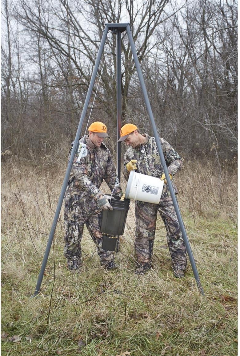 Guide Gear Tripod Portable Game Hanger Deer Hoist Lift System for Hunting, Hide Skinning, Field Dressing