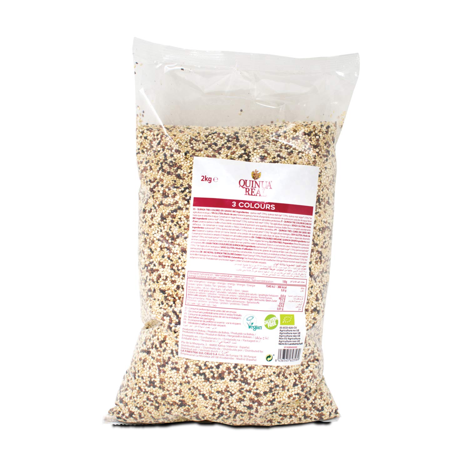 Grano pulido de quinoa real bio gluten free - Quinua Real - 2kg