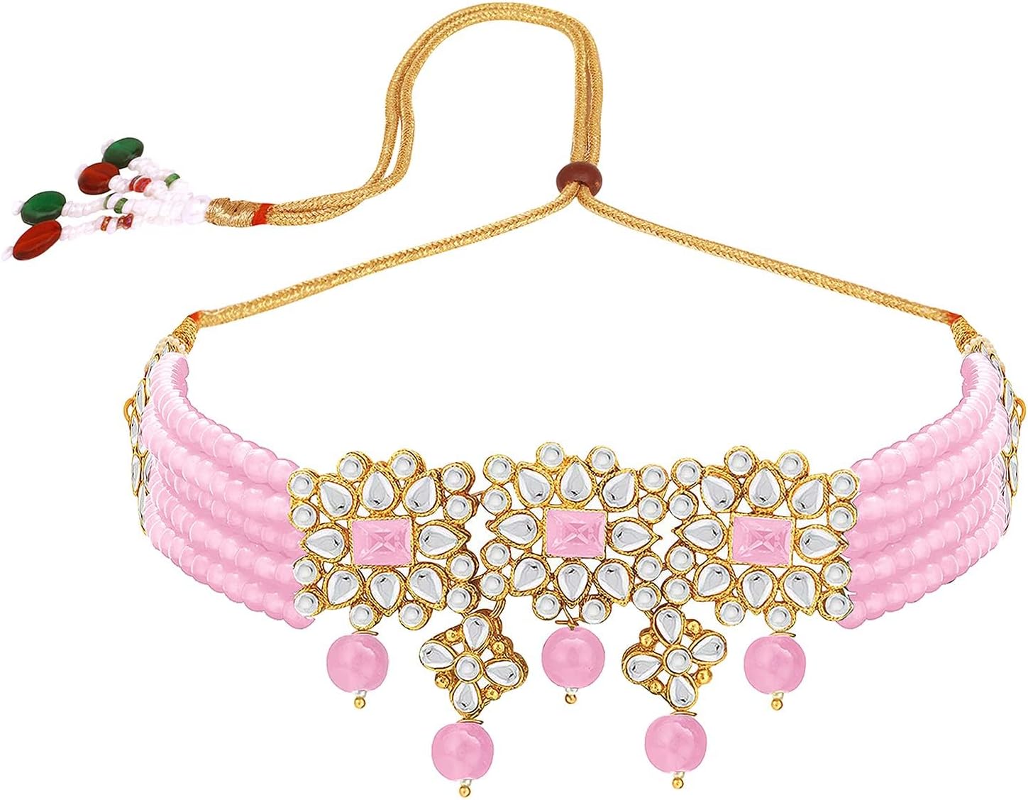 Aheli Ethnic Indian Necklace Earring Maang Tikka Set Traditional Bollywood Bharatanatyam jewellery set Gift for Women Blue