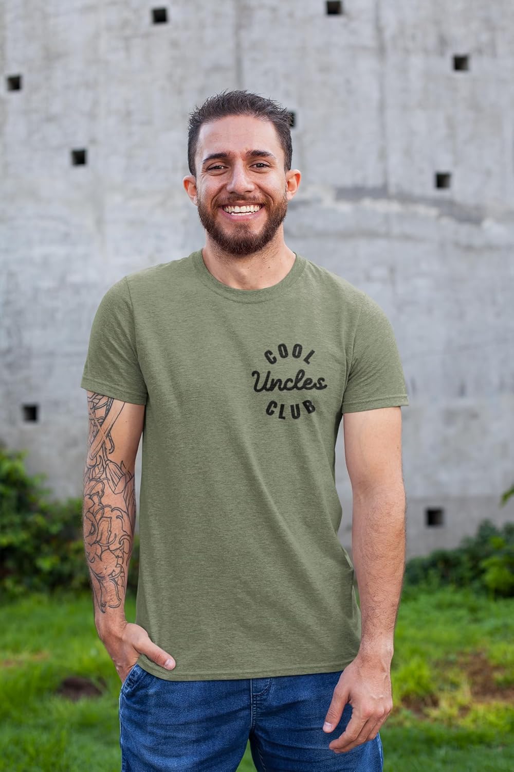 Cool Uncles Club T-Shirt Funny Best Uncle Ever Pocket Tee for Father's Day - Image 2
