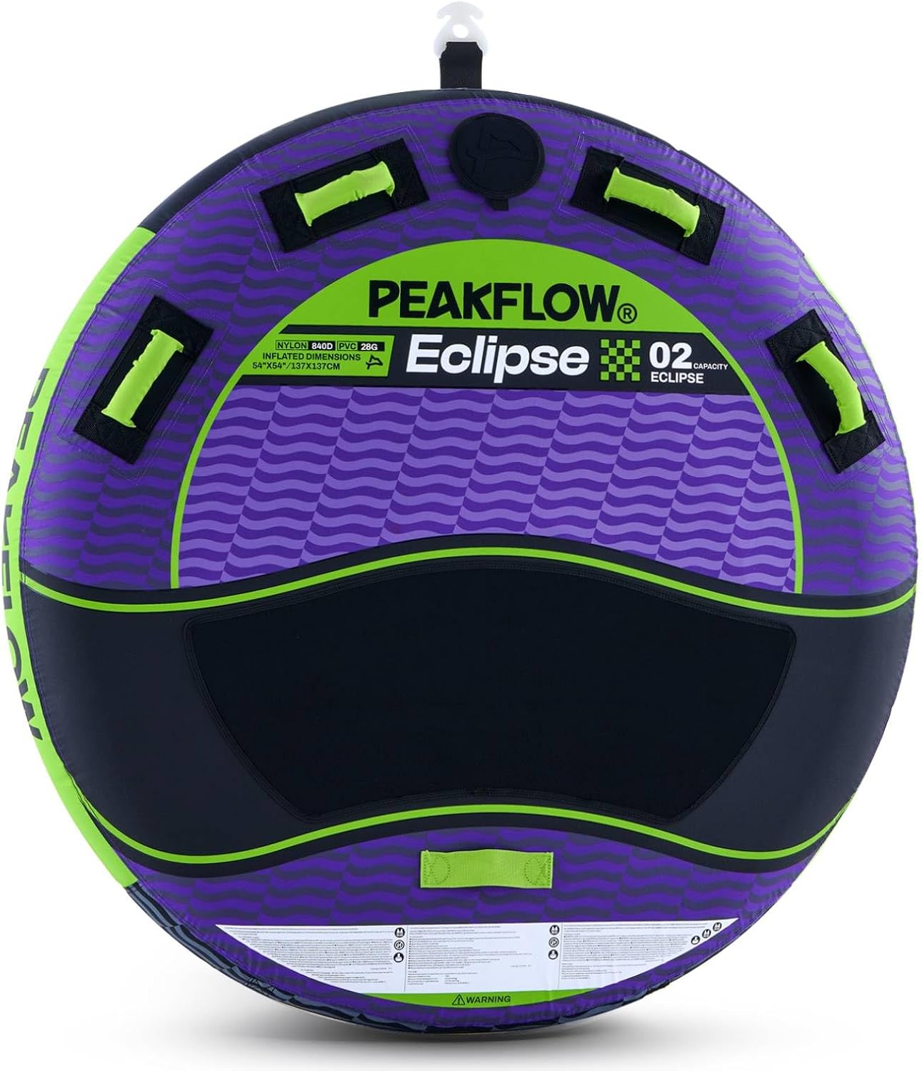 PEAKFLOW Towable Tube,Boat Tube,1-3 Person,Tubes for Boating,PVC Liner and Full Nylon Cover,Lake & Ocean Fun‼️light dirt‼️