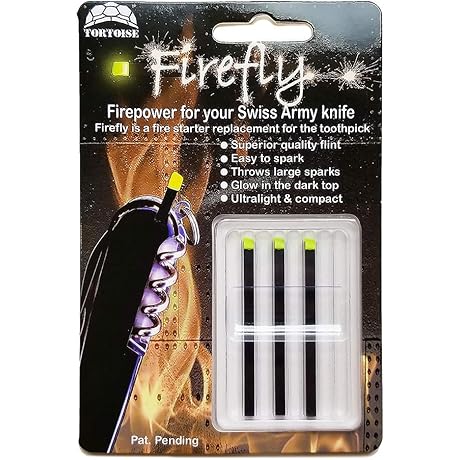 Firefly Regular 3 Pack: Essential Swiss Army Knife Accessory for Fire Starting