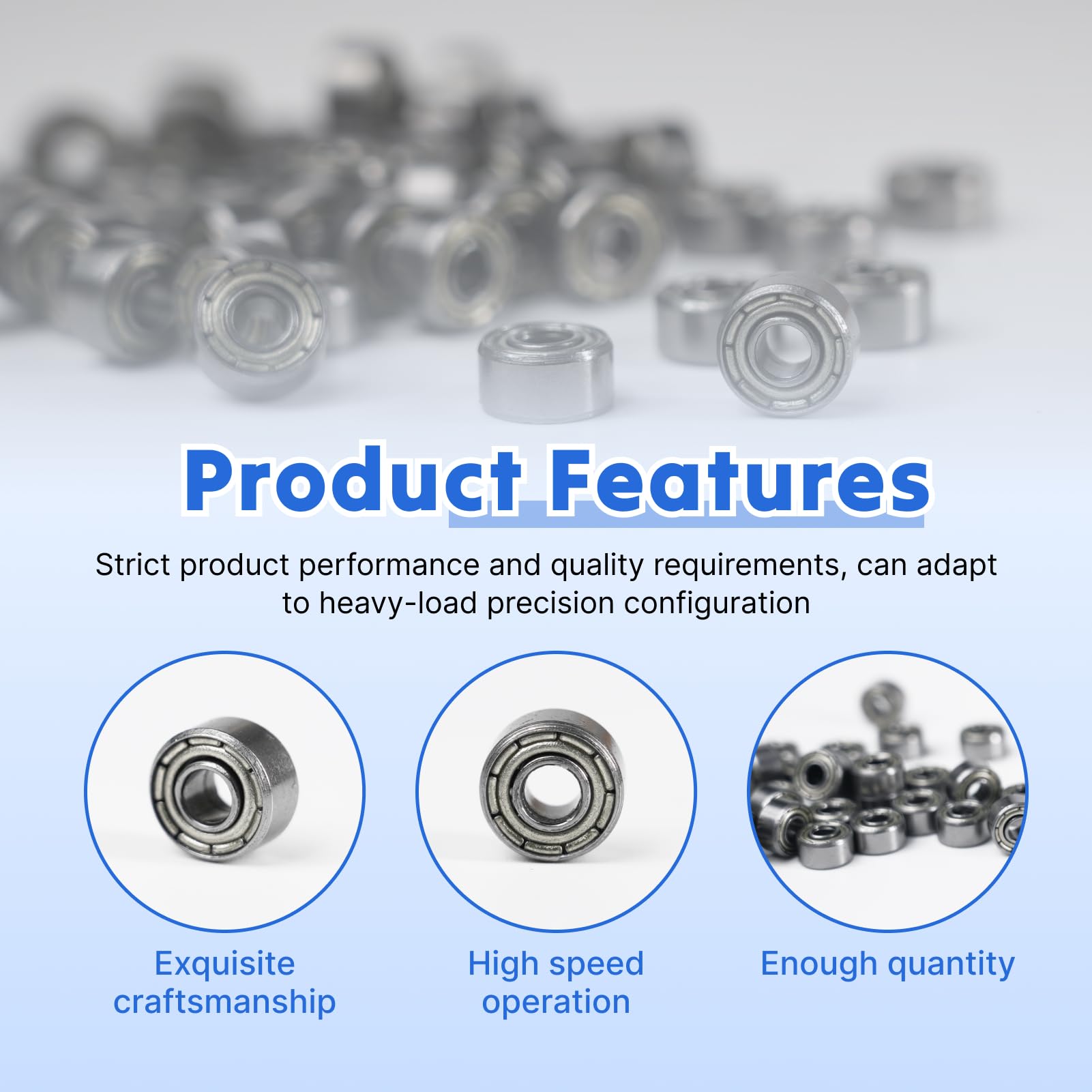 50 Pezzi 693ZZ Mini Cuscinetti a Sfere di Precisione (3x8x4 mm), Doppi Schermati, Cuscinetti 3x8x4 in Acciaio al Carbonio per Skateboard, Carrelli, Motori Elettrici e Altri Usi