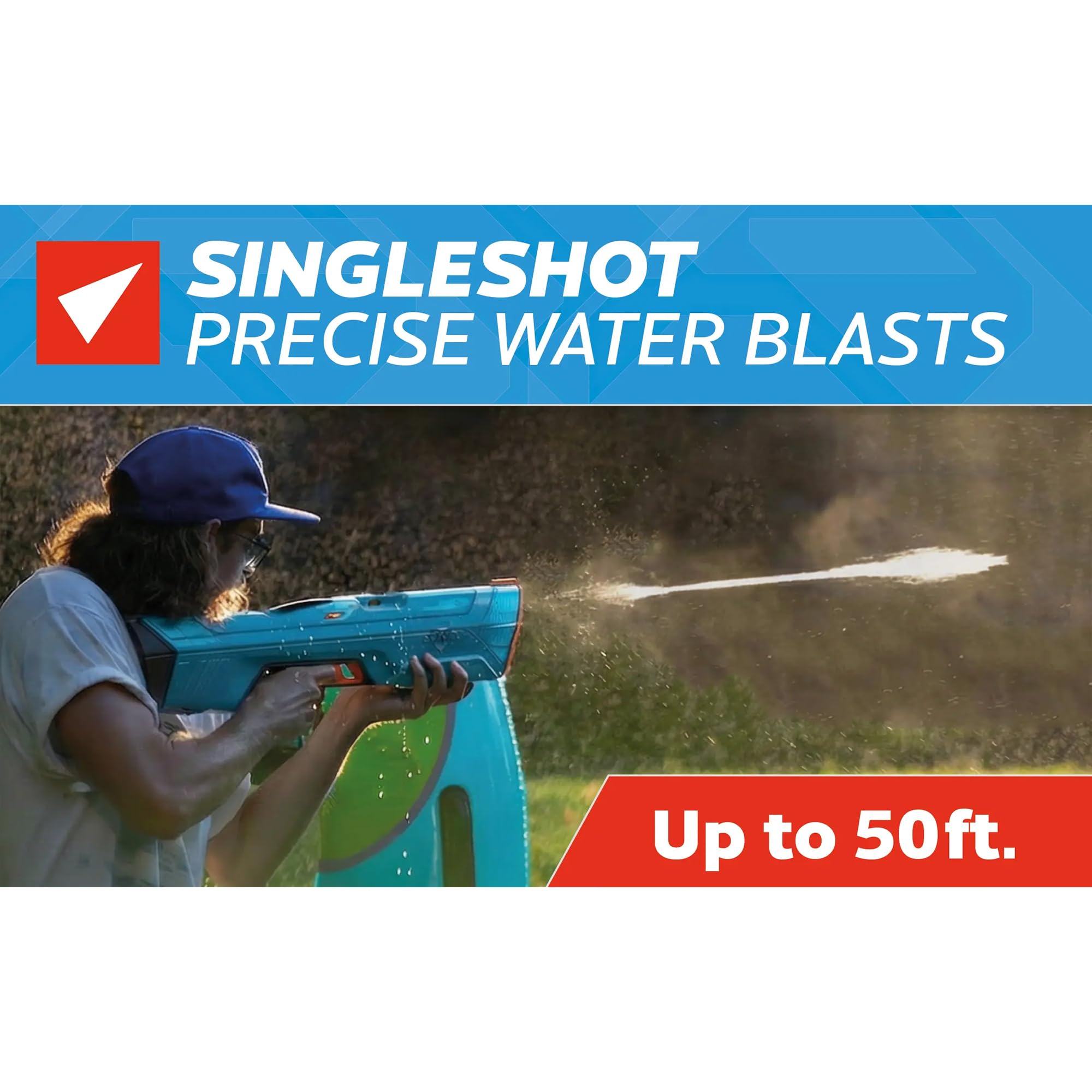 SpyraFour – Premium Wasserblaster für maximale Leistung, mehr Reichweite, mehr Tank, mehr Power, Adaptive Blast Modes (Rot) - 2