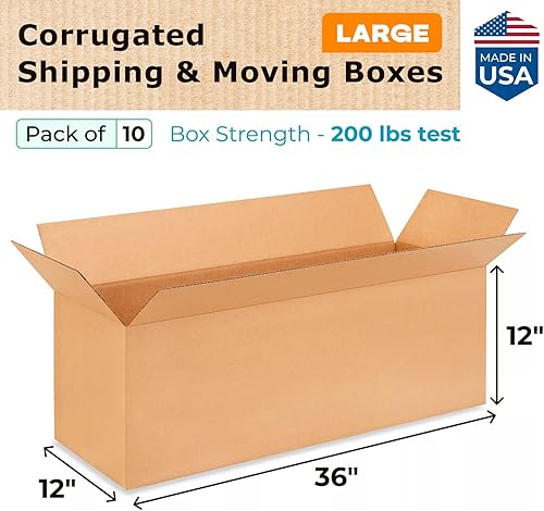 Miniatura 57 de Cajas para envío IDL Packaging - B-1266-5 de cartón corrugado, tamaño pequeño, de 12 pulgadas de largo x 6 pulgadas de ancho x 6 pulgadas de alto