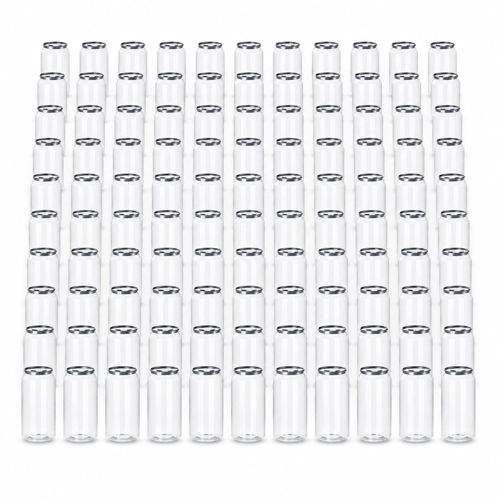 Lattine Pet Trasparenti con Coperchio 400mL200Pack