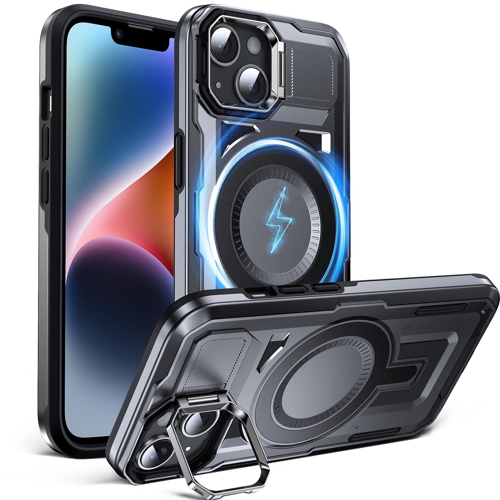 DASFOND Hülle für iPhone 14/13, [Kompatibel mit MagSafe] Sto