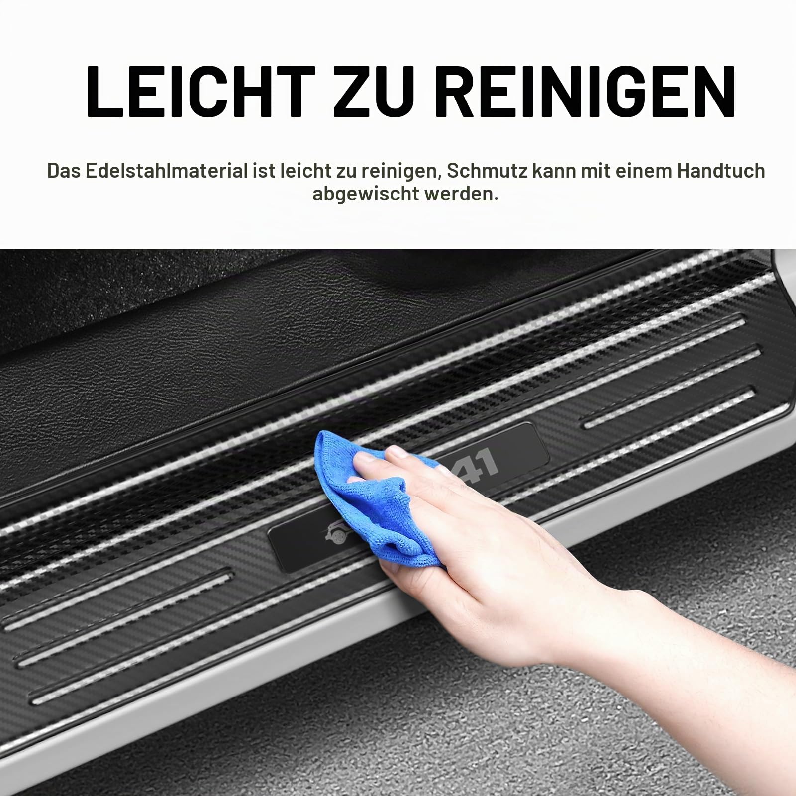 Einstiegsleisten für Jeep Wrangler JL 2018–2024 & Gladiator 2020–2024, Zubehör, Edelstahl, Vorder- und Hintertür, Auto-Pedal, Trittschutz (Kohlefaser), 4 Stück