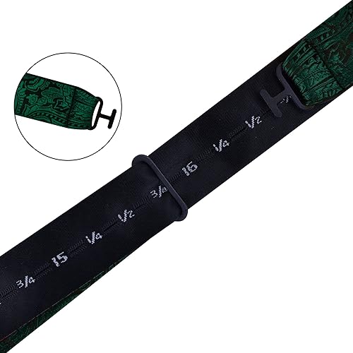 Miniatura 4 de GUSLESON Pajaritas de cachemira para hombre, pajarita, pañuelo de jacquard con bolsillo cuadrado