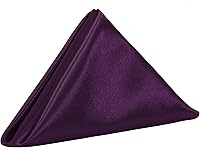 Vista 15 de YOUR CHAIR COVERS - Servilletas de tela de satén lavables de gran tamaño de 20 pulgadas, con dobladillo, reutilizables, para restaurantes, cenas