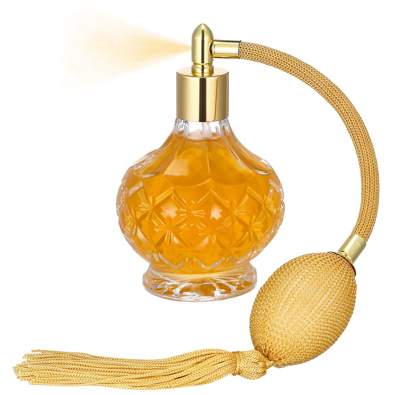 Spryskiwacz do perfum z 1 sztuką perfum w stylu vintage, butelka do ponownego napełniania, butelka na perfumy z butelką na perfumy w stylu vintage