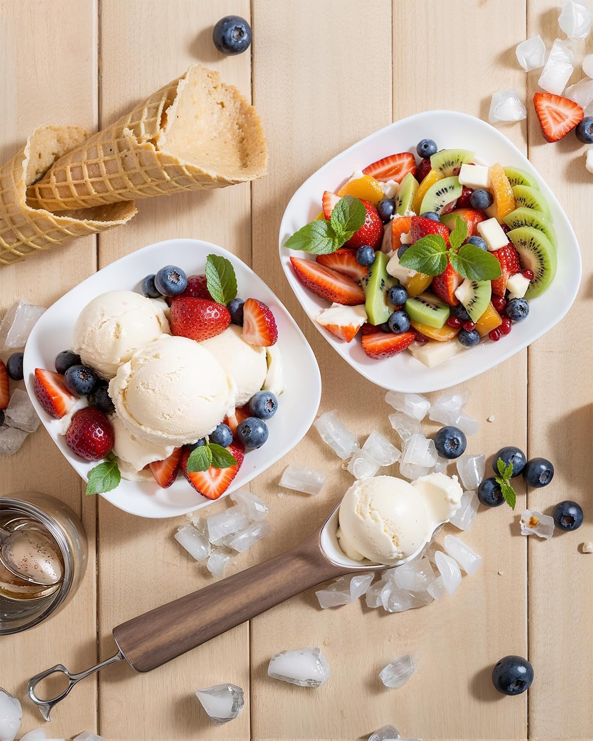 bUCLA 50Pack White Plastic Serving Bowls - 16oz Disposable Serving Bowls for Party Dessert/Ice Cream/Salsa/Snack - Image 4