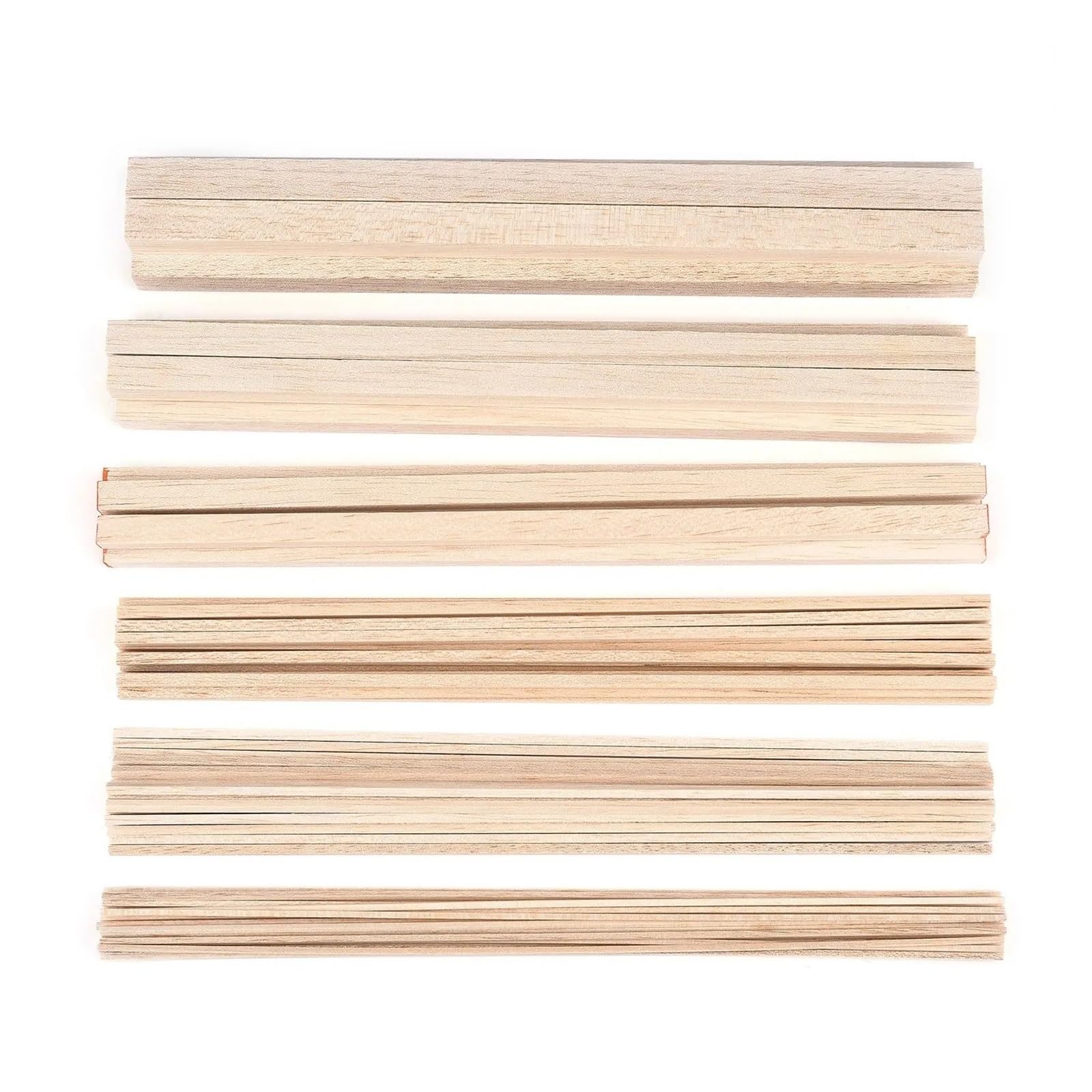 Bâtonnets en bois pour loisirs créatifs Chevilles carrées en bois 2-15 mm x 300-500, plusieurs tailles disponibles(500x15x15 2pcs)