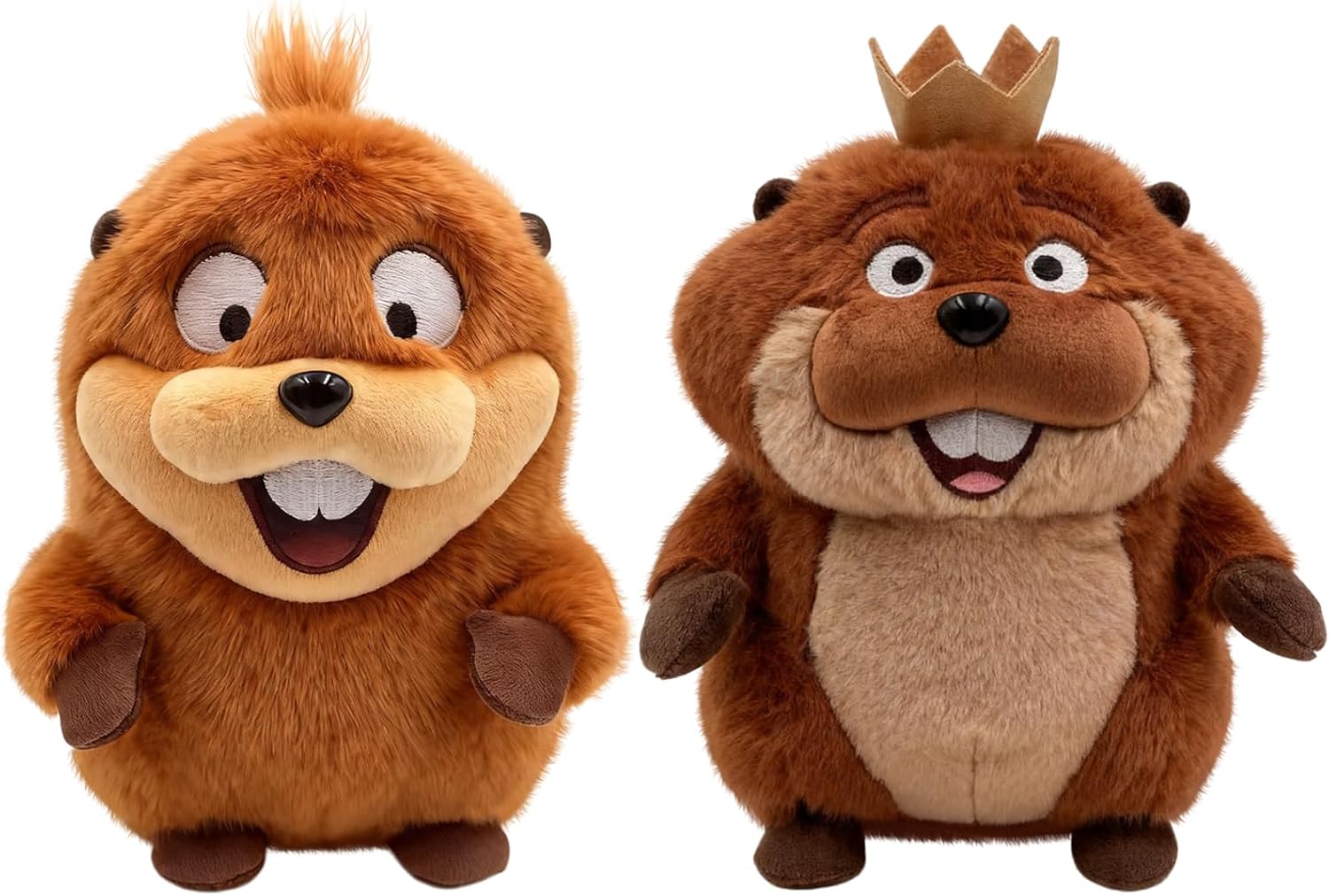2Pcs Hoppers Plush Toys, Mabel & King George Plushs 7.9-Inch Stuffed Animals, Hoopers Movie Toys,Super Soft Cotton-Filled Collectible Plush for Kids and Hoppers Movie Fans Game
