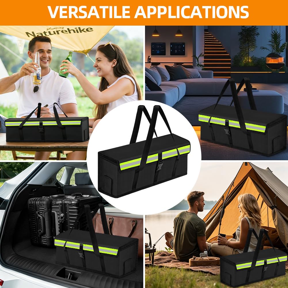 E-Bike Bolsa para Batería, 1PC Bolsa Lipo a Prueba de Explosiones Ignífuga, Resistente al Agua, Resistente al Fuego Hasta 1200 °C, Gran Capacidad, Almacenamiento Plegable(49 x 15 x 15 cm)