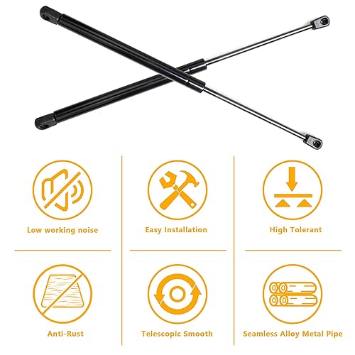 Miniatura 5 de Kit de asistencia de soporte de elevación compatible con Jeep Wrangler JL Gladiator JT 2018-2024, accesorios para capó delantero, amortiguadores de