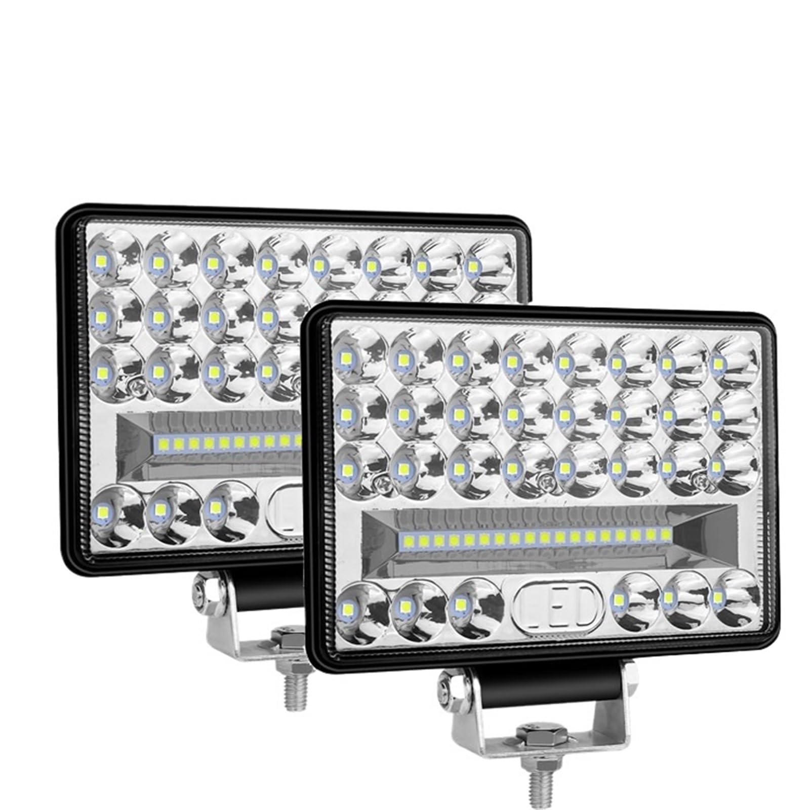 4'' 5'' 6'' 7-calowe światło LED LED Oświetlenie pomocnicze | Bar Offroad Spot Flood Work dla ciężarówki Samochód Łódź Ciągnik 4x4 Atv 12V 24V(2pcs 6inch 144W)