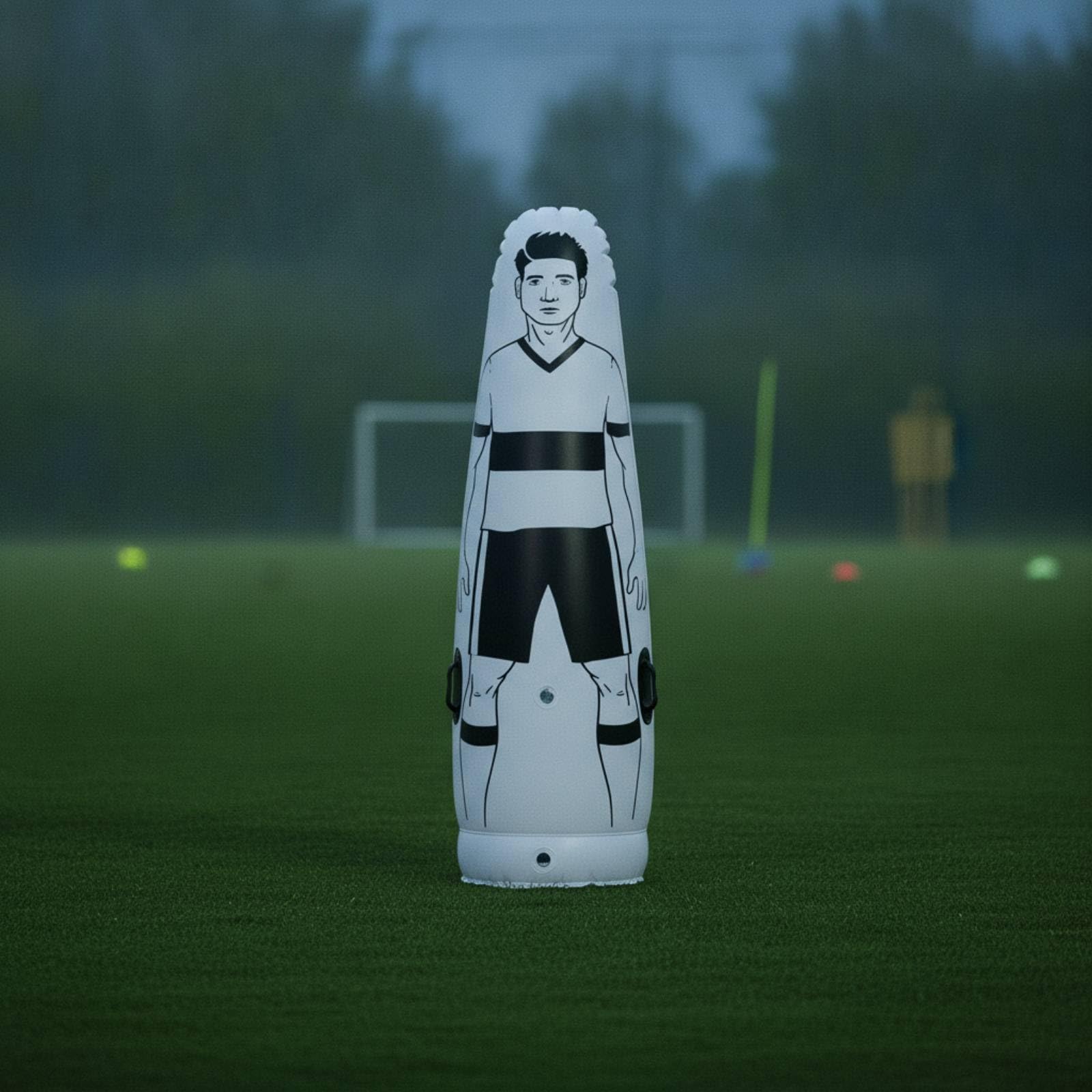 Ronyme Manichino da Calcio Gonfiabile in PVC Manichino da Gonfiabile Leggero Attrezzatura Sportiva per Club Sportivi, Campo di namento