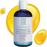 Vista 12 de Aceite de masaje de drenaje linfático con aceite de árnica y coco para recuperación poscirugía y masajeador de drenaje linfático, liposucción, 360