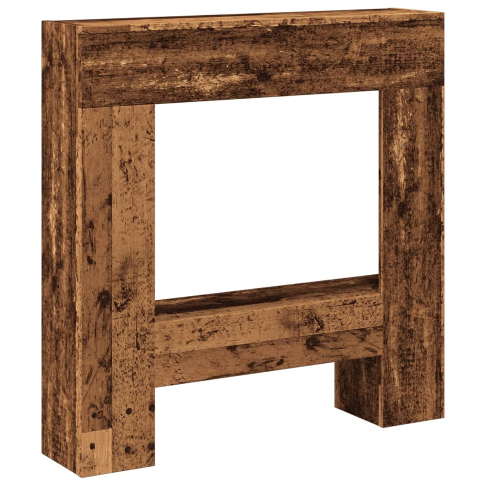 Cornice per Camino Legno Antico 81x18x82 cm in Truciolato,Cornice per Camino,Cornice Decorativa Caminetto-854605