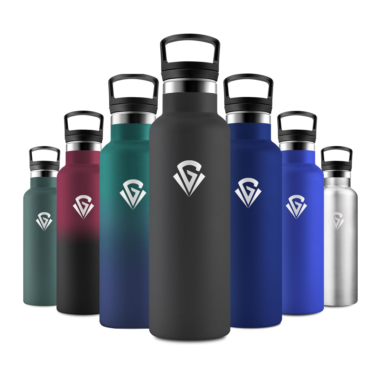 JAPORIA 500ml Water Bottle, BPA Free, Water Bottle with Straw, Leak Proof, Water Bottles for Carbonated Drinks, School, Hiking