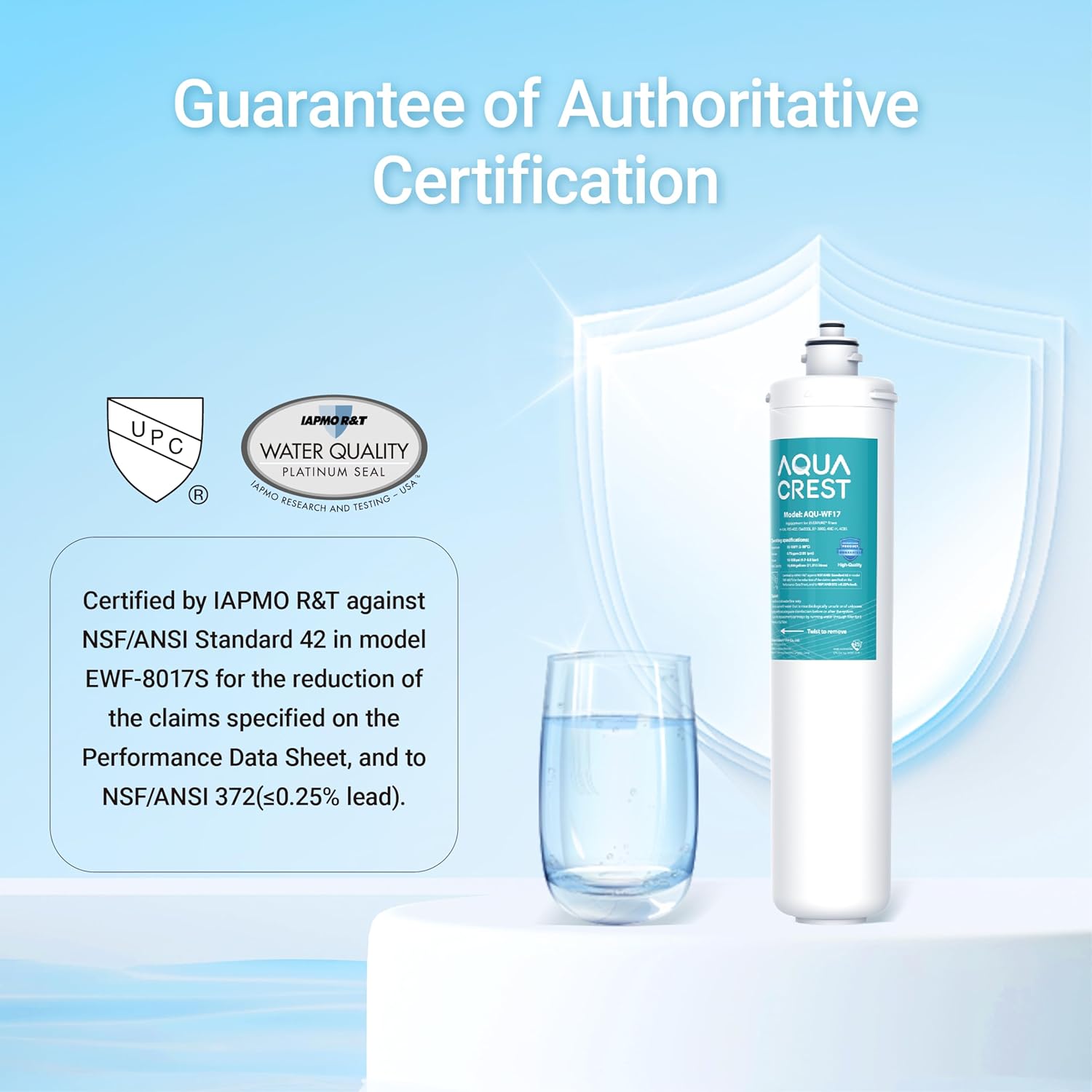 AQUA CREST H-104 Replacement Cartridge for Everpure H-104, EV961211, EF-3000, PBS-400, OW200L, 6TO-BW, MR-100, MR-225, EV9262-71, EF9857-00, 0.5 Micron, 19000 Gallons - Image 3