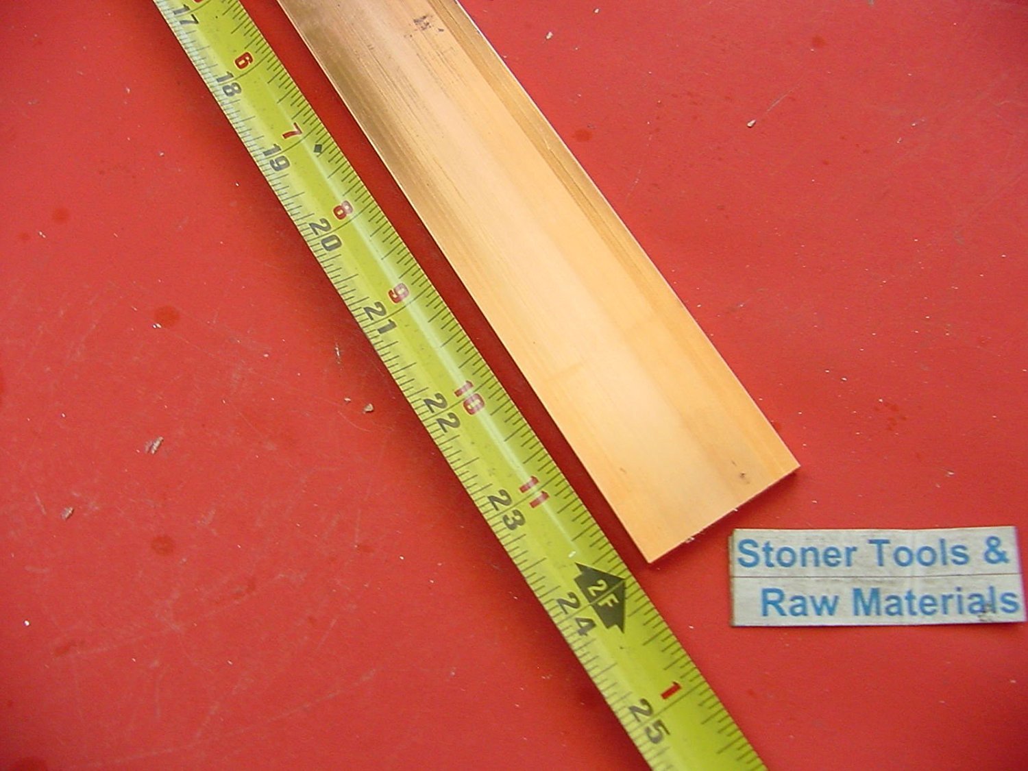 Barre De Cuivre 110 H02 – Épaisseur 3/4 Pouce, Largeur 2 Pouces, Longueur 1 Pied – Neuf