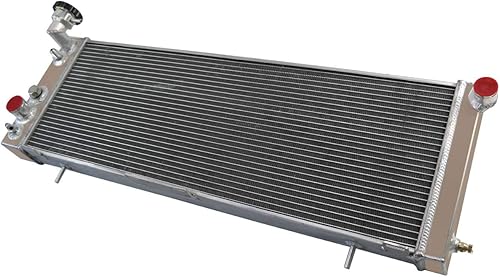 Miniatura 4 de ALLOYWORKS Radiador de aluminio de 3 filas para Jeep Cherokee XJ 1991-2001 / Comanche 1991-1992 4.0L I4/I6