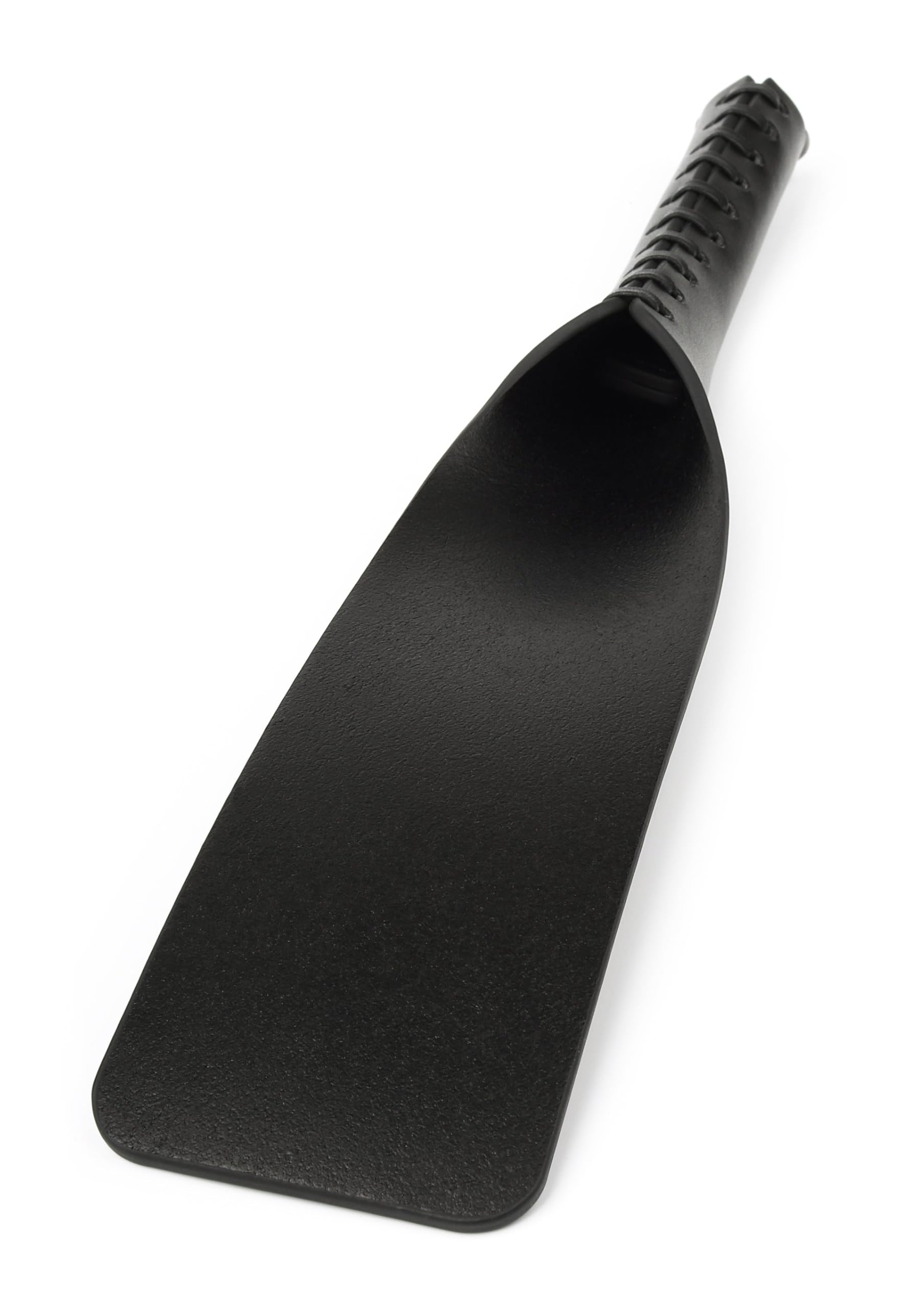 Hidden Desire Genuine Leather Slapper II Peitsche - 100% Echtleder, 34 cm, Schwarz