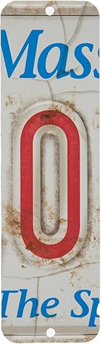 Miniatura 7 de Placa de matrícula retro antigua, alfabeto indiviidual, letras de pared con monograma de pared, con buzones de correo montados en la pared, Mancave,