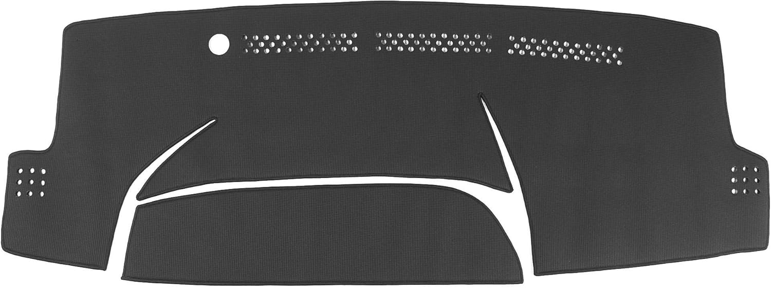 WellVisors Black Dash Mat Dashboard Cover Compatible with Toyota 2012-2019 Prius C