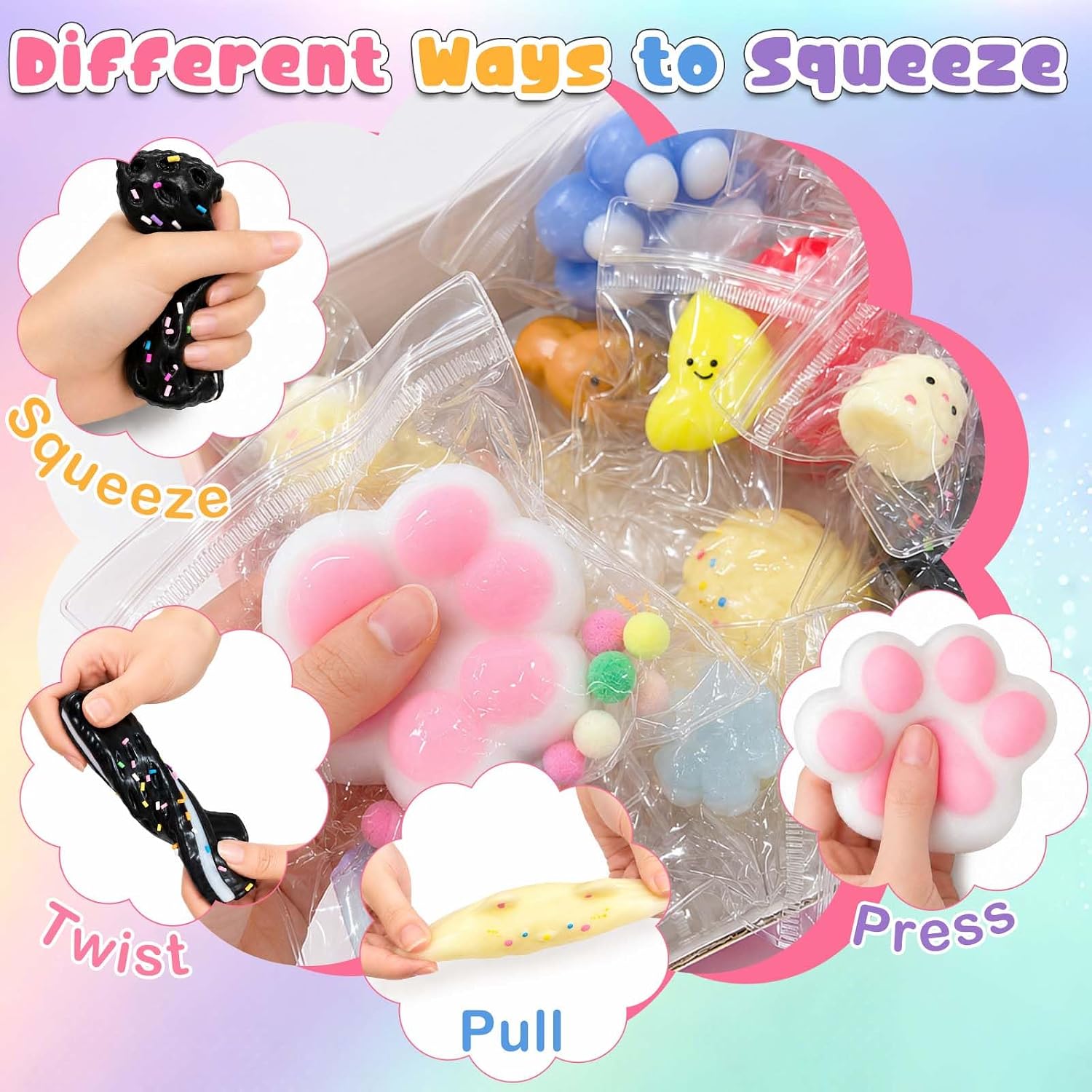 20 Pcs Taba Squishy Stress Toys