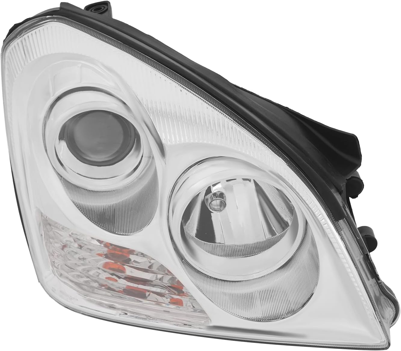 For 2007 2008 Kia Optima Halogen Headlight Headlamp Assembly w/o DRL Right Passenger Side Black Housing Replaces 921022G080 KI2503132