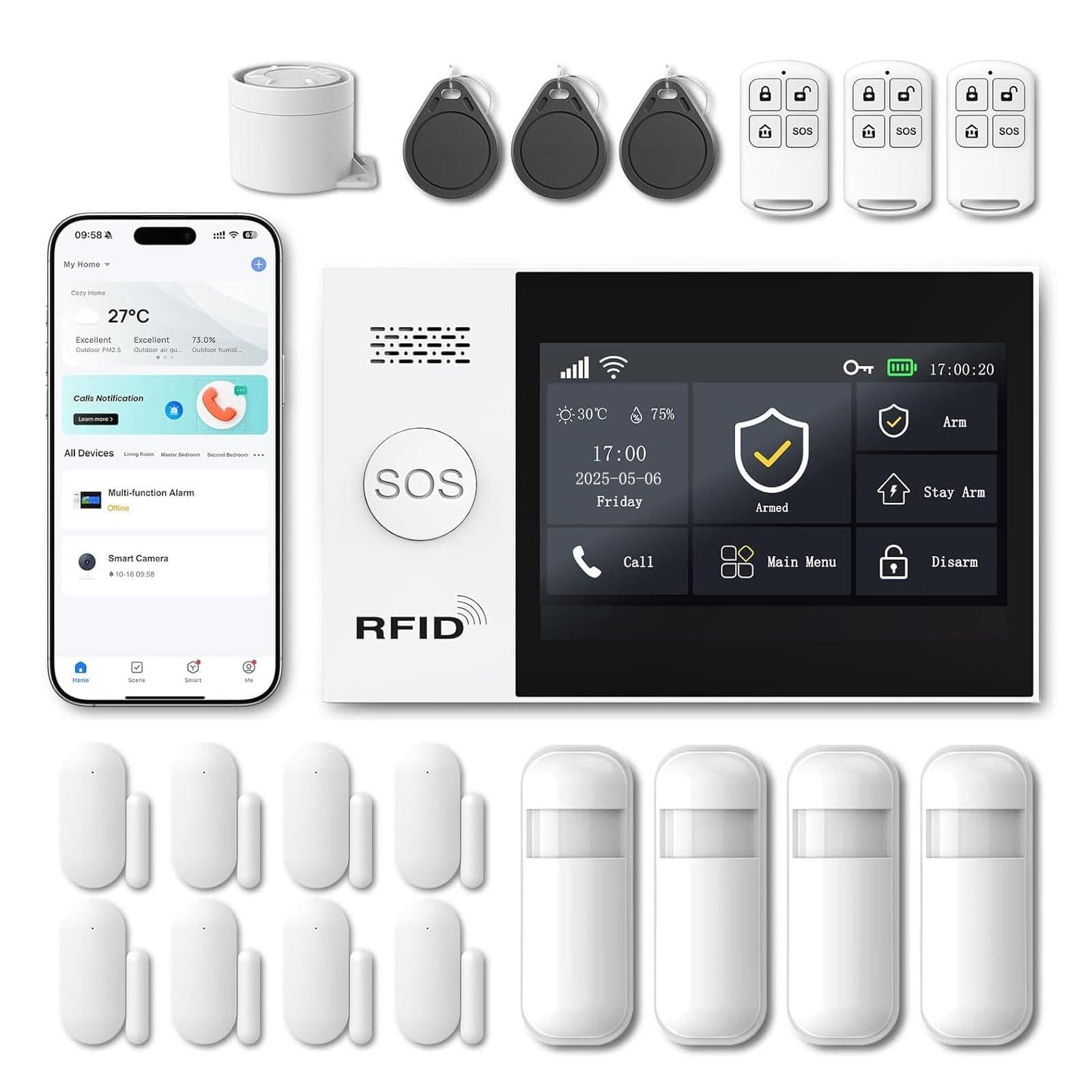 Photo 1 of XUK WiFi Wireless Home Security Alarm System